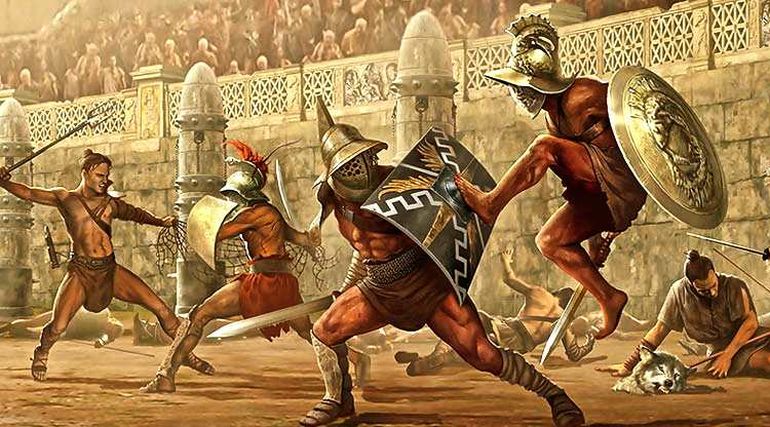 Gladiator Fight Scene_Colosseum_Ancient Rome (4)